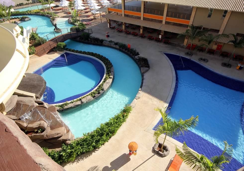 Armários para aluguel disponíveis no Water Park.