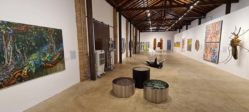 Área de convivência do Museu de Arte Sacra e Diversidade Religiosa de Olímpia