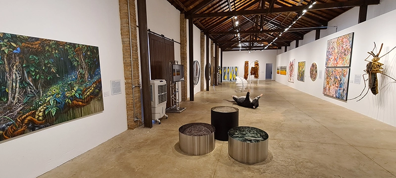 Área de convivência do Museu de Arte Sacra e Diversidade Religiosa de Olímpia